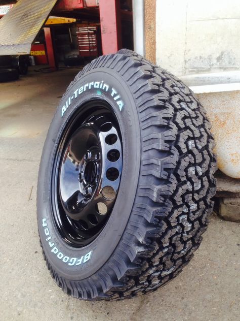 Bfgoodrich All terrains on banded steels - VW T4 Forum - VW T5 Forum Vw California T6, Toyota Surf, Vw Pointer, Vw T3 Doka, Mercedes Sprinter Camper, Van Vw, Nissan Xtrail, Minivan Camping, Vw Ideas