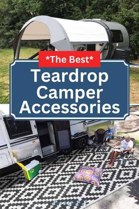 Upgrade Your Teardrop Camper with These Must-Have Accessories | OffGridSpot.com Teardrop Camper Organization, Teardrop Camper Accessories, Teardrop Trailer Storage Ideas, Teardrop Trailer Organization, Teardrop Camper Interior Ideas, Teardrop Camping Hacks, Teardrop Trailer Hacks, Teardrop Camper Storage Ideas, Teardrop Camper Hacks