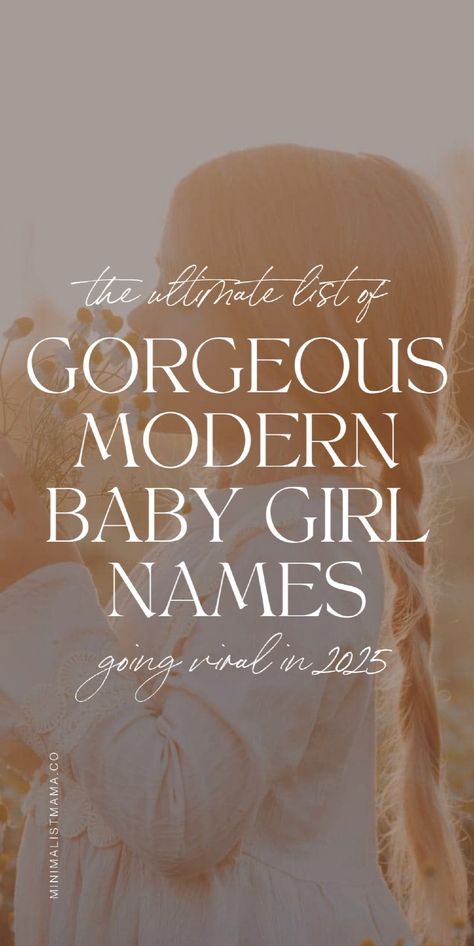 Looking for modern baby name ideas for your baby girl? I’m sharing over 100 unique and modern girl name ideas you’ll love for 2025! If you’re looking for a modern baby name with meanings, this is the list for you. Discover popular, trendy, and unique baby names for girls and find your perfect girl name on our modern baby girl name list! Cute girl names, cool baby names Margot Name Meaning, Clara Name Meaning, Doll Names Ideas, Cute Names For Girls Unique, Words As Names, Leighton Name, Girly Name Ideas, Women Names Ideas, Unique Baby Girl Names List