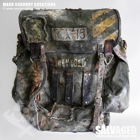 SALVAGED WARE COSTUMES Salvage Punk, Apocalypse Bag, Wasteland Accessories, Post Apocalyptic Outfit, Apocalypse Costume, Fallout Wasteland, Post Apocalyptic Clothing, Zombie Apocalypse Outfit, Apocalypse Fashion