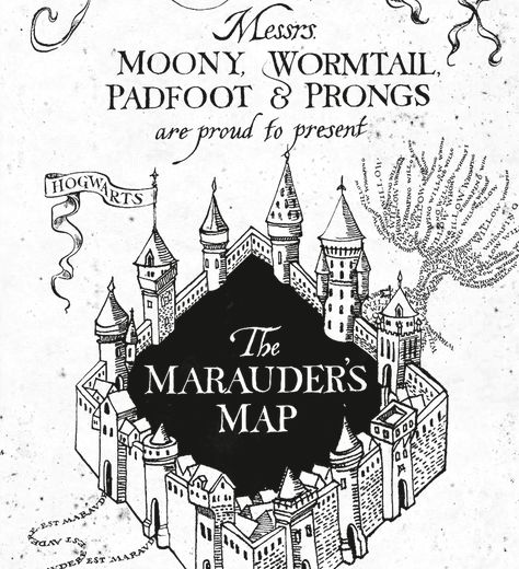 Say it and zoom in Marauders Map Tattoo, Harry Potter Clip Art, Harry Potter Silhouette, Harry Potter Scrapbook, Harry Potter Coloring Pages, Harry Potter Font, Harry Potter Logo, Map Logo, Harry Potter Marauders Map