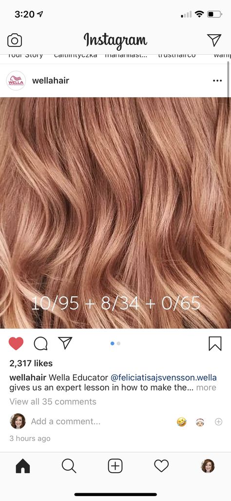 Gold Hair Formula, Cabinet Hardware Modern, Balayage Styles, Peach Hair Colors, Hair Formula, Hair Color Guide, Wella Hair Color, Color Formulas, Hair Color Rose Gold