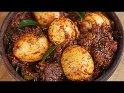 (433) Tasty Kerala Style Egg Roast Recipe - Egg Curry - YouTube Spicy Egg Curry Recipe, Egg Curry Recipe, Egg Roast, Egg Curry, Roast Recipe, Easy Eggs, Vegetarian Paleo, Curry Recipe, Roast Recipes