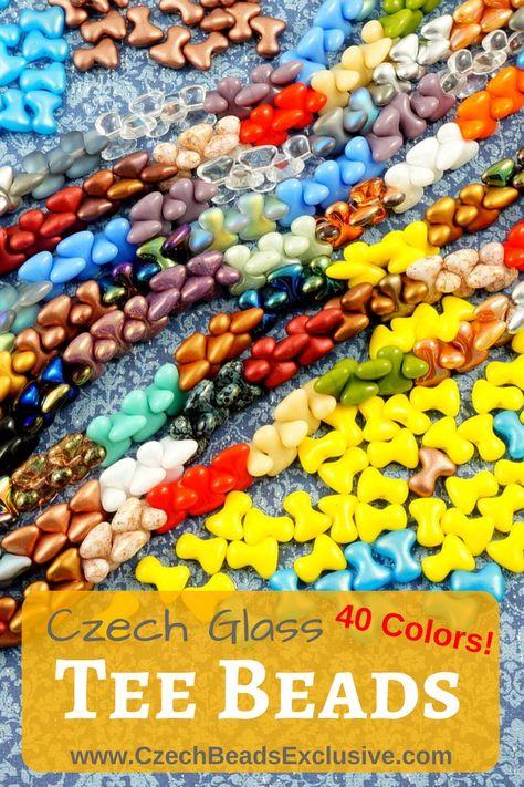 ☕ Czech Glass Tee Beads Preciosa 🌈 40 Different Colors! - Buy now with discount! 🔥 Hurry up - sold out very fast! www.CzechBeadsExclusive.com/+tee 📌SAVE them! ⚡️Lowest price from manufacturer! 🎁Get free gift! 📦1 shipping costs - unlimited order quantity! 🌍 Worldwide super fast ✈️ shipping with tracking number! 🛒Get high wholesale discounts! Sold with 💛 at http://www.CzechBeadsExclusive.com + free Tee Bead Patterns #CzechBeadsExclusive #czechbeads #bead #beaded #beading #beadedjewelry #ha Czech Glass Jewelry, Duo Beads, Get High, Perfect Image, Bead Patterns, Love Photos, Czech Beads, Jewelry Maker, Sewing Techniques