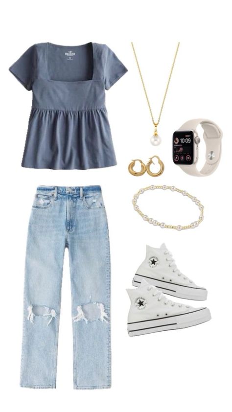 Cute Middle School Outfits, Preppy Outfits For School, Middle School Outfit, Simple Outfits For School, Casual Preppy Outfits, Outfit Inspo Casual, Trendy Outfits For Teens, Cute Preppy Outfits, Preppy Outfit