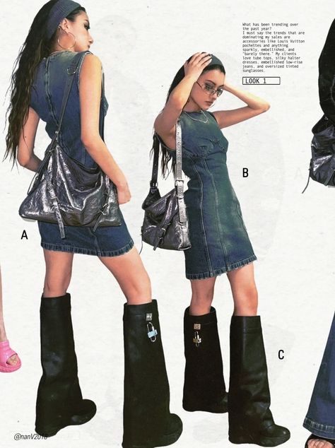 Splatoon Inspired Outfits, Denim Y2k Outfit, Denim Outfit Y2k, Fitsandbits Outfits, 2000s Japanese Fashion, Pose Fotografi, 2000s Fashion Outfits, Looks Black, Interview Outfit