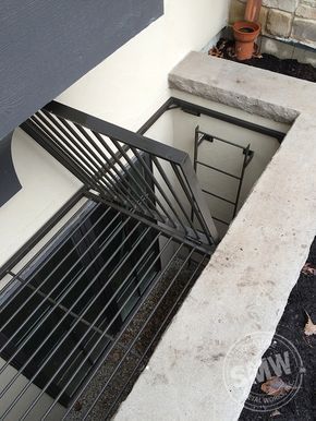 Ots Covering Ideas, Window Wells Ideas, Garden Balcony Design, Egress Window Cover, Egress Window Well Covers, Window Well Ideas, Window Grill Ideas, Grill Balcony, Balcony Grills