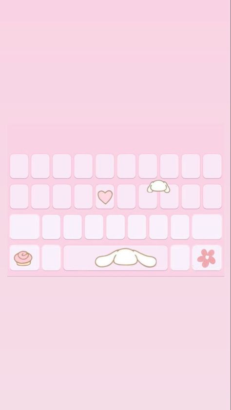 Keyboard Wallpaper Aesthetic Pink, Sanrio Keyboard, Pink Keyboard Wallpaper, Cute Aesthetic Keyboard Wallpaper, Keyboard Pink, Keyboard Background, Cutecore Aesthetic, Pink Keyboard, Keyboard Themes Wallpaper