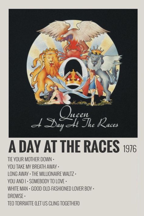 Minimalist Album Covers, Queen Albums, Song Posters, Minimalist Music, Rock Band Posters, Queen Poster, Music Poster Ideas, Vintage Music Posters, Album Posters