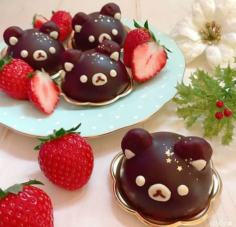 Kawaii Dessert, Kawaii Cooking, Cute Baking, Cute Food Art, Kawaii Food, Cute Desserts, Food Obsession, Cafe Food, Sweet Snacks