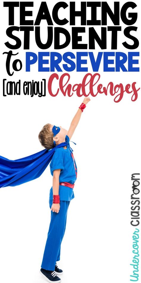 In this fast-paced world, kids expect everything to come easy and fast. If your students give up too easily when things get hard, use these 5 tips to teach your students how to persevere through difficult challenges. Perseverance For Kids, Perseverance Activities, Class Community, Elementary School Counselor, Emotional Recovery, Sped Classroom, Superhero Classroom, Morning Meetings, Elementary School Counseling