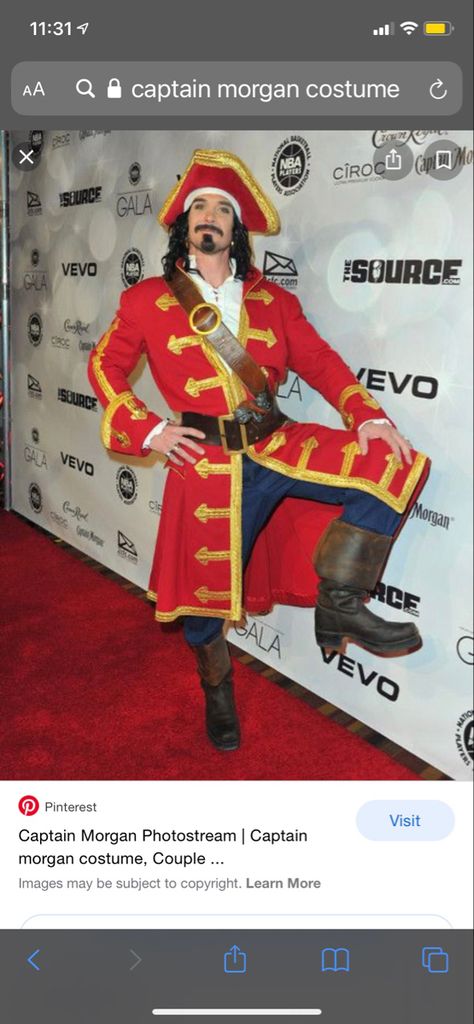 Captain Morgan Costume, 3 People Halloween Costumes, City Holiday, Anna Camp, Red Riding Hood Costume, Best Friend Halloween Costumes, Costumes Couples, College Halloween, Captain Morgan