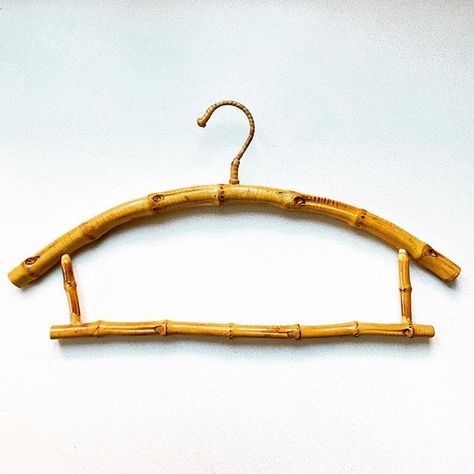 Andorinha Vintage on Instagram: "Adorable vintage bamboo hanger. Hang this on a wall hook to turn a piece of clothing into charming decor. 42 cm wide x 22 cm high $10 #andorinhaavailable" Bamboo Hanger, Vintage Hangers, Boho Furniture, Vintage Boho, Wall Hooks, Natural Fibers, Piece Of Clothing, Decorative Pieces, Retro Vintage