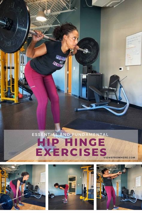 Hip hinge exercises are essential and fundamental to everyday activities in and out the gym. Hip Hinge Exercise, Hinge Exercises, Chin Tuck, Hip Mobility, Kettlebell Swings, Glute Bridge, Calf Muscles, Everyday Activities, Athletic Performance