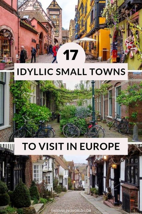 Amazing blog of 17 Beautiful Small Towns in Europe You Must Visit #traveltips Cheap Destinations, European Honeymoon, Europe 2023, European Trip, Uk Trip, Travel Germany, Light Travel, Voyage Europe, Travel Vlog