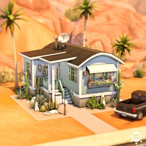 Tiny Homes Sims 4, Tiny Sims 4 House, Sims 4 Build Ideas Community, Sims Tiny Living, Strangerville House, The Sims 4 Tiny House Ideas, Sims 4 Oasis Springs House Ideas, Sims Tiny House, Sims 4 Oasis Springs House Layout