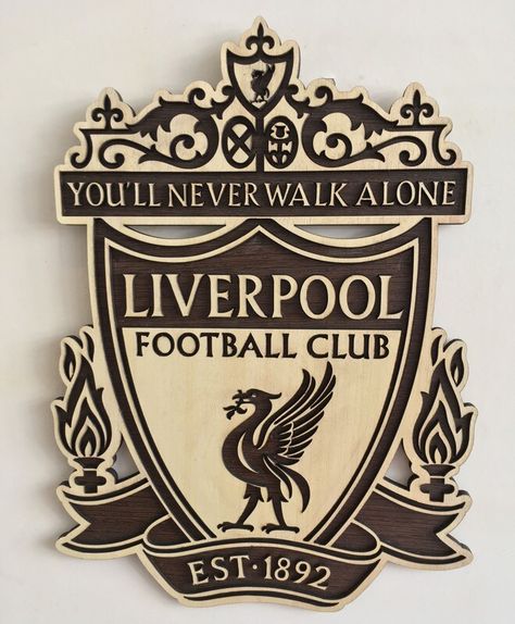 LIVERPOOL F.C. - Wall Hang Football Crest Liverpool Fc Tattoo, Liverpool Fc Logo, Wooden Football, Camisa Liverpool, Liverpool Logo, Klopp Liverpool, Liverpool Anfield, Liverpool Soccer, Liverpool Wallpapers