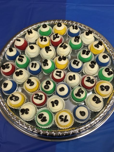 Bingo themed party - bingo Oreo balls Lottery Party Theme, Casino Themed Food Ideas, Bingo Snacks Ideas, Bingo Party Food, Bingo Decorations Ideas, Bingo Centerpieces, Bingo Party Decorations Ideas, Bingo Themed Party Ideas, Bingo Theme Party