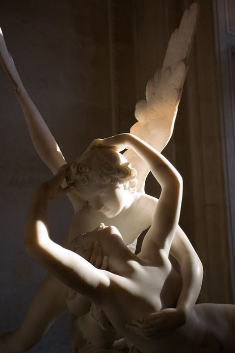 Louvre Museum Art, Paris Mood Board, French Statue, Cupid And Psyche, France Aesthetic, Urban Aesthetic, I Believe In Angels, Louvre Paris, Museums In Paris