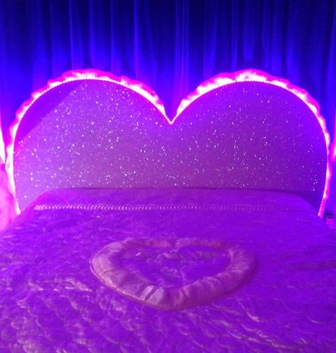 Heart Headboard, Velvet Aesthetic, Purple Aura, Theme Color, Purple Love, Room Ideas Bedroom, Purple Aesthetic, Mid Century Furniture, Up Girl