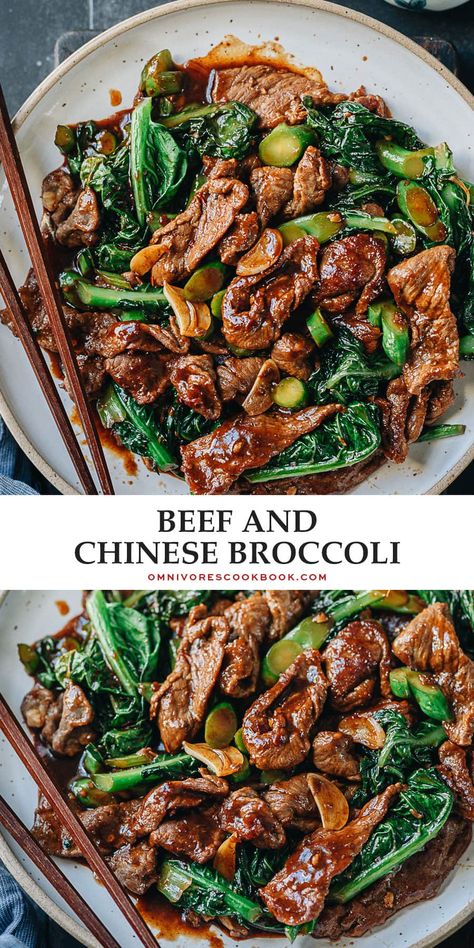 Beef And Mushroom Recipes Chinese, Authentic Beef And Broccoli, Chinese Food Healthy, Healthy Chinese Food Recipes, Steamed Meals, Asian Beef Recipes, Asian Dinner Ideas, Chinese Broccoli Recipe, Chinese Beef Recipes