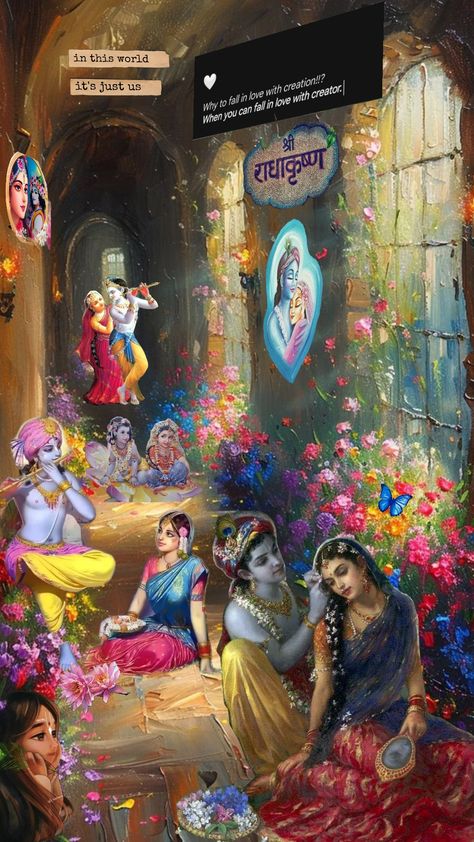 #radhakrishna #love #krishna #wallpaper #pinterest #shufflefyp Radhakrishna Wallpaper, Radhakrishna Love, Indian Aesthetic Wallpaper, Radhe Govinda, Love Krishna, Dog Snapchats, Krishna Consciousness, Chakra Health, Krishna Avatar