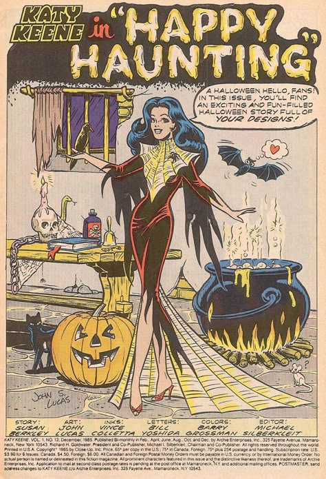 KATY KEENE Halloween Katy Keene, Halloween Stories, Halloween Images, Theme Halloween, Halloween Quotes, Horror Comics, Halloween Vintage, Archie Comics, Vintage Horror