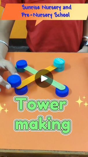 Tower making activity | Tower making activity for building concentration  #preschoolers #playbasedlearning #montessorikids #preschoollife #LearningThroughPlay #kidsactivities... | By Sunrise Nursery SchoolFacebook Tower Activities For Preschool, Sunrise Nursery, Playbased Learning, Activities For Preschool, Nursery School, Teacher Ideas, Learning Through Play, School Life, Classroom Ideas