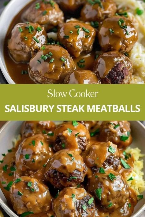 I’m gearing up to make this recipe again tonight (3rd time’s the charm). The sauce is heavenly Grandma’s Swedish Meatballs, Slow Cooker Meatball Recipes Easy, Crock Pot Meatballs Homemade, Crockpot Homemade Meatballs, Crockpot Meatball Recipes, Swedish Meatballs Crockpot, Meatball Recipes Crockpot, Salisbury Steak Meatballs, Slow Cooker Salisbury Steak