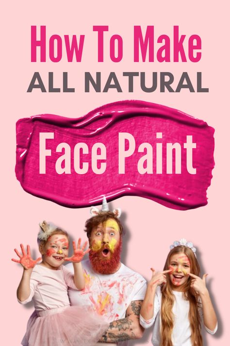 Non Toxic Face Paint, Face Paint Easy For Kids, Homemade Face Paint, Face Paint Recipe, Green Face Paint, Diy Face Paint, Coloring Halloween, Homemade Face Paints, White Face Paint