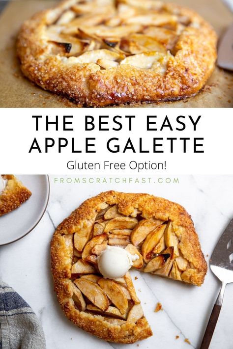 Simple Desserts Gluten Free, Gluten Free Galette Recipe, Apple Gallette Recipe, Gluten Free Galette Crust, Gluten Free Apple Tart Recipe, Gluten Free Galette Dough, Healthy Apple Galette, Gluten Free Apple Galette, Gf Apple Galette