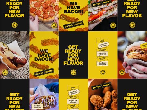 Good Food - Fast Food Branding by Broworks Fast Food Branding Design, Food Design Graphic, Food Branding Ideas, Menu Food Design, Fast Food Branding, Fast Food Poster, Media Branding Design, Food Posters, Restaurant Social Media