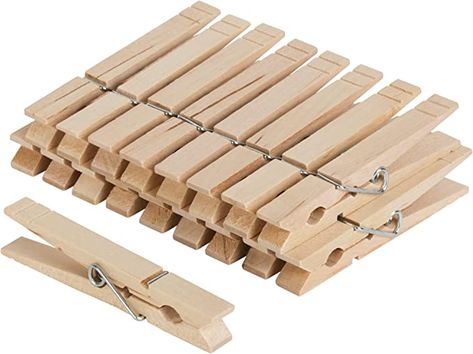 Backyard Graduation Party, Place Card Holders Wedding, Clothespin Bag, Damaged Clothes, Clothes Pegs, Wooden Clothespins, Wood Clothes, Room Display, Documents Organization