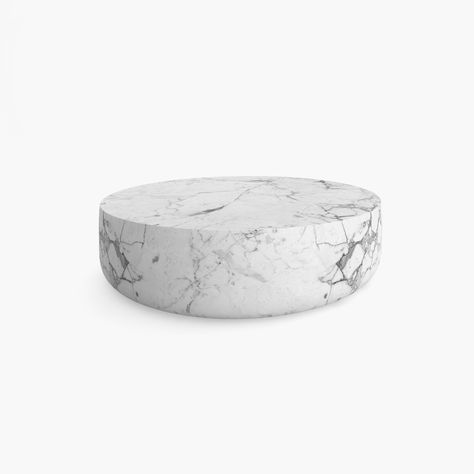 Coffee Table round round White Arabescato Marble luxury Living Room masterpiece Chairs Benches FS 60c FELIX SCHWAKE Round Marble Coffee Table, Coffee Table Round, Marble Round Coffee Table, Arabescato Marble, Round Round, Drum Table, Table Round, Coffee Table White, Marble Coffee Table