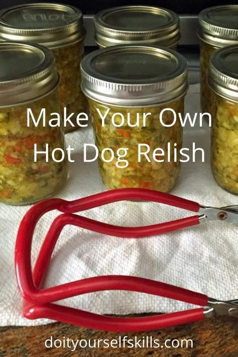 Hot Dog Relish Canning Recipe, Hot Dog Relish Canning, Mustard Hot Dog Relish Recipe, Cucumber Relish Recipes Hot Dogs, Hot Dog Relish Recipe Homemade, Mustard Relish Canning, Mustard Relish Recipes, Hot Dog Relish Recipe, Cucumber Relish Recipes