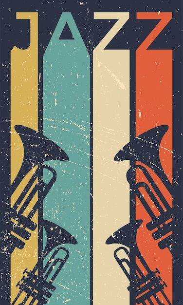 Vector music festival jazz lettering pos... | Premium Vector #Freepik #vector #retro-flyer #jazz-poster #music-template #music-event Music Concert Poster Design, Flat Design Poster, Jazz Music Art, Retro Music Art, Lettering Poster, Magazine Cover Ideas, Concert Poster Design, Vintage Postcards Travel, Vintage Music Posters