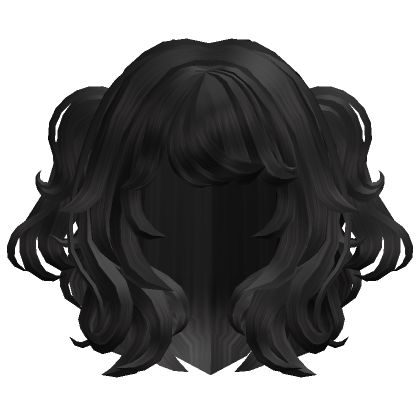 Black Soft Fluffy Anime Layered Hair Pigtails Short Black Pigtails, Fluffy Pigtails, Black Pigtails Roblox Id, Anime Pigtails, Black Pigtails, Roblox Pigtails Hair, Berry Avenue Codes Hair Black Pigtails, Pigtail Wig, Pigtail Hairstyles