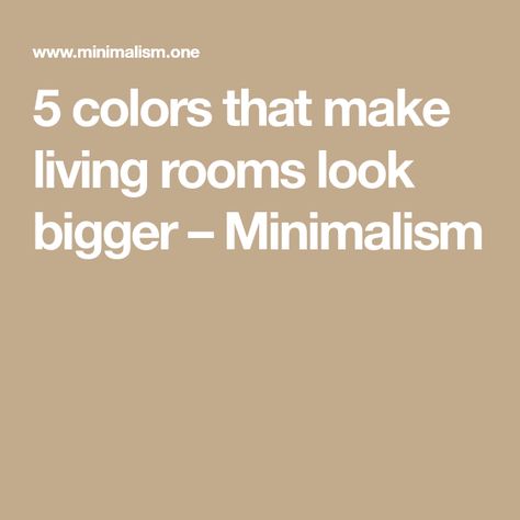 5 colors that make living rooms look bigger – Minimalism Blush Pink Living Room, Room Look Bigger, Neutral Furniture, Pink Living Room, Living Room Color Schemes, White Living, White Living Room, Living Room Grey, A Living Room