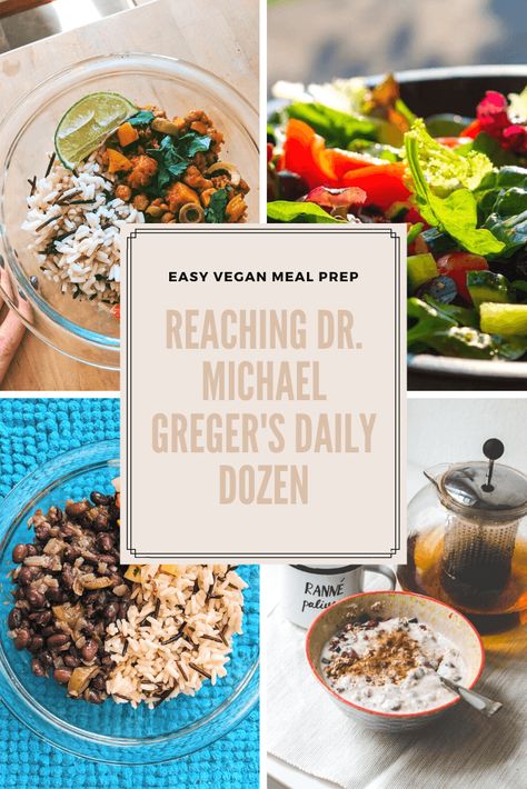 Dr Mcgregor Daily Dozen, How Not To Diet Recipes, Daily Dozen Dr Greger, Daily Dozen Breakfast, Daily Dozen Smoothie, Daily Dozen Meals, How Not To Die Meal Plan, Dr Greger Recipes Plant Based, Plant Based For Diabetics