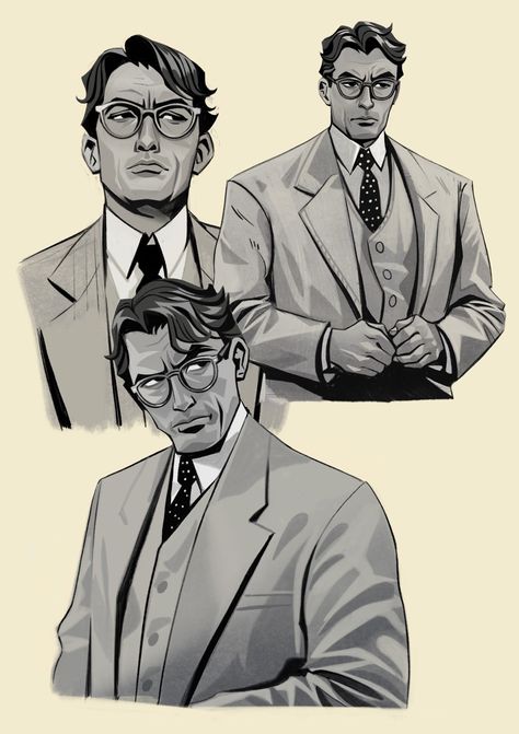 Atticus Finch, Kill A Mockingbird, Gregory Peck, To Kill A Mockingbird, Wow Art, Atticus, Pics Art, Drawing Reference Poses, Pretty Art