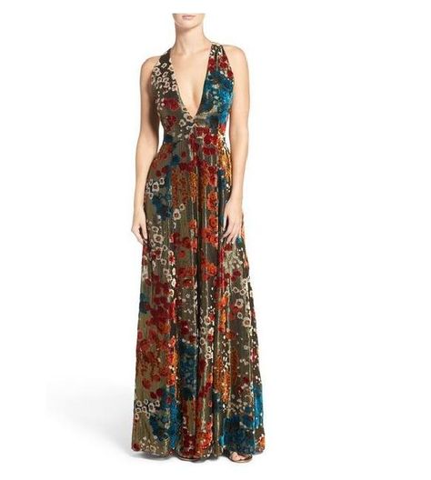 Aidan Mattox Metallic V-neck Evening Dress Burnout Velvet Dress, Burnout Velvet, Velvet Gown, Aidan Mattox, Evening Gown Dresses, Wedding Guest Dresses, Lace Sheath Dress, Velvet Fashion, Formal Dresses For Women