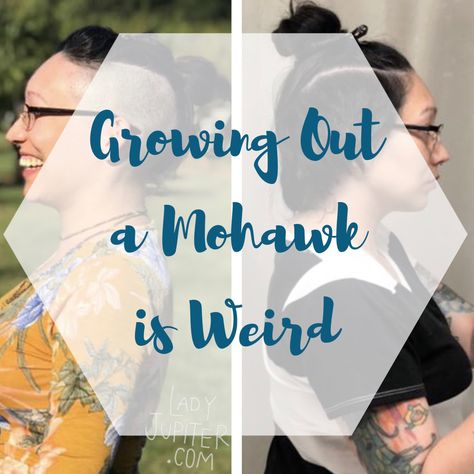 Growing Out a Mohawk – Lady Jupiter Growing Out A Faux Hawk, Growing Out An Undercut Stages Of, Growing Out A Mohawk For Women, Growing Out Undercut Stages, Undercut Grow Out, Growing Out An Undercut Hairstyles, Undercut Growing Out Hairstyles, How To Grow Out An Undercut, Growing Out A Mohawk