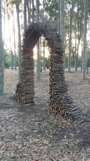 Twig Arch, Stick Arch, Arch Way, Rustic Arbor, Garden Archway, Twig Art, Diy Herb Garden, Garden Arches, Wildlife Gardening