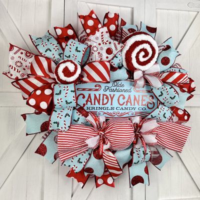 Candy wreath diy