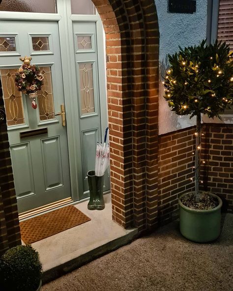 Bay Tree Front Door, Claire Richards, Bay Tree, Front Steps, Tree Lighting, Front Garden, Light Up, Front Door, The Outsiders