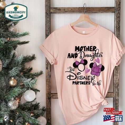 Disney Mother And Daughter T-Shirt Best Trip Partner Shirt Unisex Hoodie Check more at https://dadmomgift.com/product/disney-mother-and-daughter-t-shirt-best-trip-partner-shirt-unisex-hoodie/ Disney Mother And Daughter, Mother Daughter Disney, Disney Shirt Ideas, Disney Trip Shirts, Trip Shirts, Best Trip, Disney Birthday, Disney Shirt, Mother And Daughter