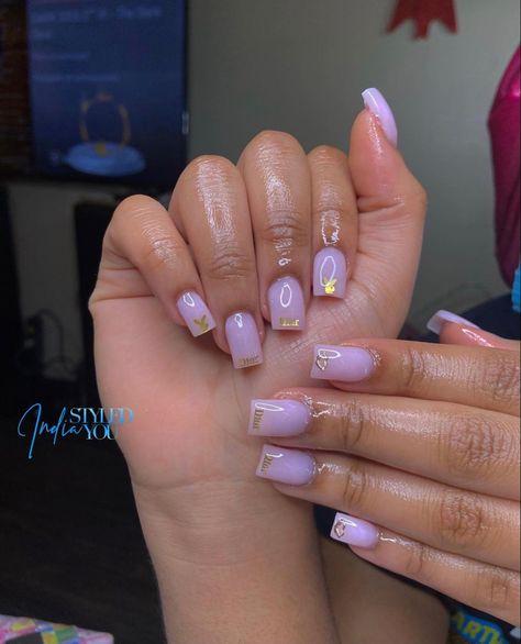 Purple Instagram, Nail Decor, Long Acrylic Nail Designs, Drip Nails, French Tip Acrylic Nails, Cute Acrylic Nail Designs, Simple Acrylic Nails, Work Nails, Short Square Acrylic Nails