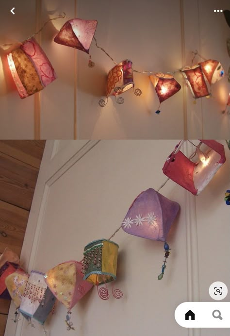 Lanterns Hanging, Woodland Cottage, Diy Lampe, Uni Room, Deco Nature, Painting Lamps, Room Deco, Dreamy Room, Dream Apartment