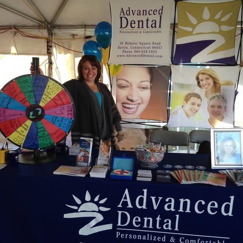 From our amazing Dental Assistant Danielle: "It's a beautiful day at the #AppleHarvestFestival in #Southington!☀Come and see me at the #AdvancedDental Booth #28. Spin the wheel and win a prize!"  #fun #smile #dentist #dentalhealth #connecticut #hartford Office Ideas For Work, Smile Dentist, Spin The Wheel, Dental Humor, Booth Display, Booth Ideas, Harvest Festival, Dental Assistant, Dental Office