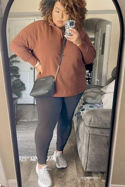 Plus Size Cold Weather Outfits Casual, Plus Size Comfy Casual Outfits, Plus Size Athleisure Outfits Spring, Plus Size Walmart Outfits, Plus Size Leggings Outfit Casual, Walmart Fall Fashion 2023, Plus Size Outfits Casual Comfy, Athleisure Outfits Plus Size, Plus Size Rainy Day Outfit